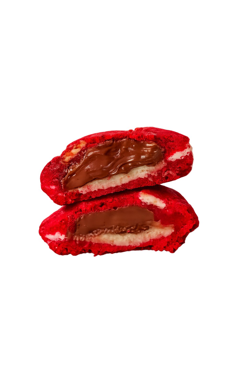 Cookie Red Velvet com Ninho e Nutella